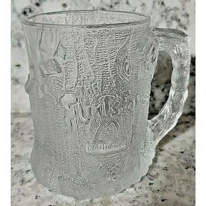 McDonald's The Flintstones RocDonald's 1993 Vintage Treemendous Mug Glass France